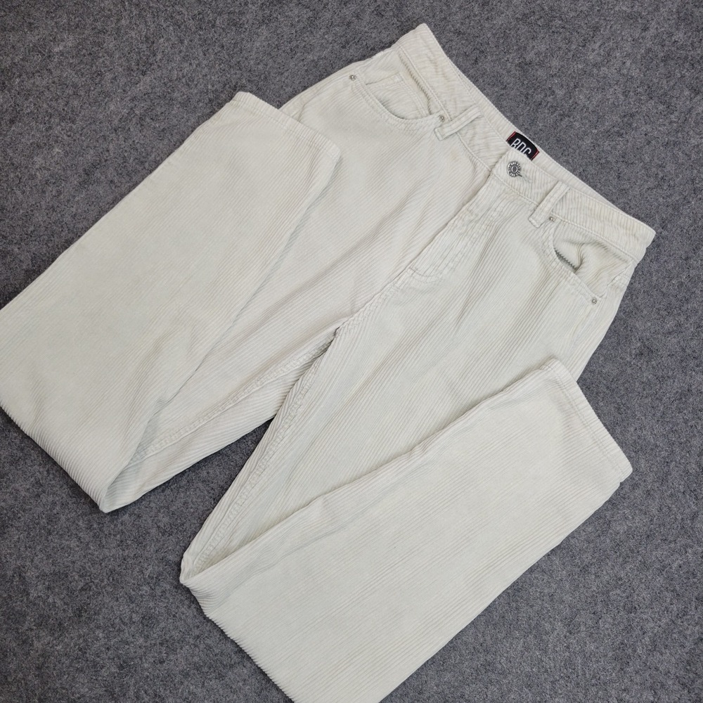 BDG Mom Pants Womens 27 Beige Corduroy Highā Rise Comfort Streetwear Skinny Leg